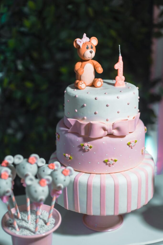 birthday cake ideas for girls with teddy bear